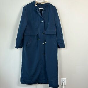 FSL green nylon trench coat